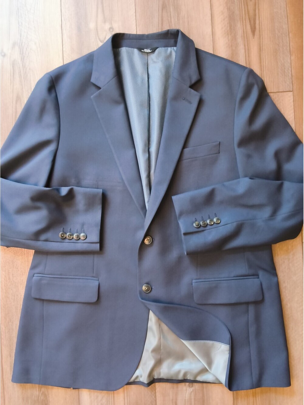 Haggar Indigo Blue Active Series Men's Tailored-Fit Blazer Sports Coat 44R